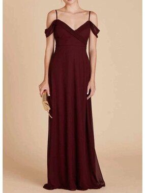 Birdy Grey Cabernet Spence Convertible Gown Maxi Dress Wedding Bridesmaid Sz 2X